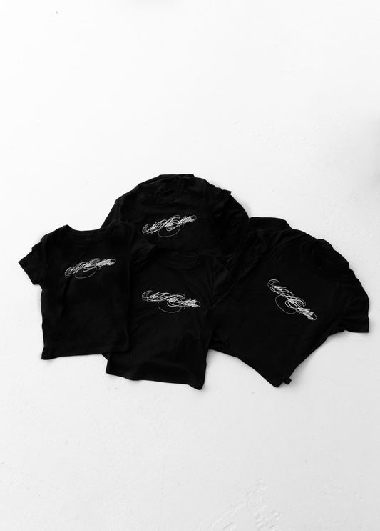 Script Cropped Baby Tee